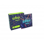 Светящиеся в темноте презервативы Expert Neon - 3 шт. - Expert - купить с доставкой в Комсомольске-на-Амуре
