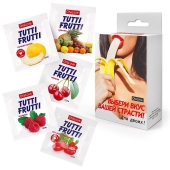 Набор из 5 саше съедобных смазок Tutti-Frutti - Биоритм - купить с доставкой в Комсомольске-на-Амуре Набор из 5 саше съедобных смазок Tutti-Frutti - Биоритм - купить с доставкой в Комсомольске-на-Амуре