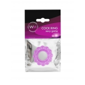 Лиловое эрекционное кольцо с 2 рядами стимулирующих шариков - Erowoman-Eroman - в Комсомольске-на-Амуре купить с доставкой