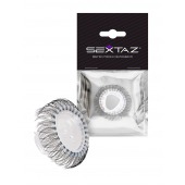 Эластичное эрекционное кольцо с длинными черными «ресничками» - Sextaz - в Комсомольске-на-Амуре купить с доставкой