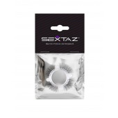 Эластичное кольцо с «ресничками» и 4 шариками - Sextaz - в Комсомольске-на-Амуре купить с доставкой