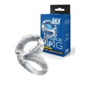 Прозрачное двойное эрекционное кольцо - Sex Expert - в Комсомольске-на-Амуре купить с доставкой