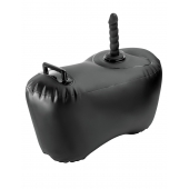 Черное надувное кресло с платформой для фиксации дилдо Body Dock Inflatable Love Seat - Pipedream - купить с доставкой в Комсомольске-на-Амуре