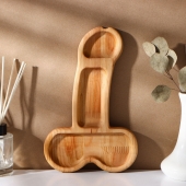 Деревянное блюдо для подачи в форме члена (25 х 16,5 х 1,7 см) - Сима-Ленд - купить с доставкой в Комсомольске-на-Амуре