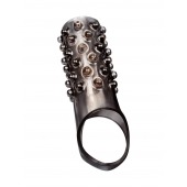 Дымчатая насадка на пенис с выпуклостями - 12 см. - Sex Expert - в Комсомольске-на-Амуре купить с доставкой