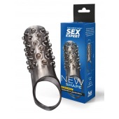 Дымчатая насадка на пенис с выпуклостями - 12 см. - Sex Expert - в Комсомольске-на-Амуре купить с доставкой