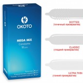 Презервативы OKOTO Mega Mix - 18 шт. - Sitabella - купить с доставкой в Комсомольске-на-Амуре