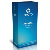 Презервативы OKOTO Mega Mix - 18 шт. - Sitabella - купить с доставкой в Комсомольске-на-Амуре