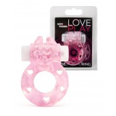 Розовое эрекционное виброкольцо в форме зайчика - 1137 - в Комсомольске-на-Амуре купить с доставкой