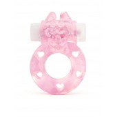 Розовое эрекционное виброкольцо в форме зайчика - 1137 - в Комсомольске-на-Амуре купить с доставкой