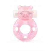 Розовое эрекционное виброкольцо в форме мишки - 1137 - в Комсомольске-на-Амуре купить с доставкой