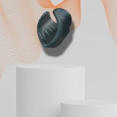 Серый сквозной мастурбатор с вибрацией Manwan Starter - Manwan - в Комсомольске-на-Амуре купить с доставкой