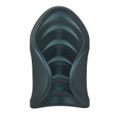 Серый сквозной мастурбатор с вибрацией Manwan Starter - Manwan - в Комсомольске-на-Амуре купить с доставкой