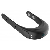 Черное эрекционное виброкольцо на ремешках - Boys of Toys - в Комсомольске-на-Амуре купить с доставкой