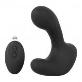 Черная анальная вибропробка с функцией расширения RC Butt Plug with 3 functions - Orion - в Комсомольске-на-Амуре купить с доставкой