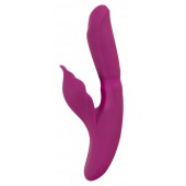 Лиловый вибратор-кролик 4 Function Vibrator - 24 см. - Orion