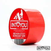 Красный скотч для фиксации Non-Sticky Bondage Tape - 15 м. - Intoyou - купить с доставкой в Комсомольске-на-Амуре