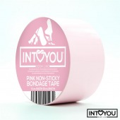 Розовый скотч для фиксации Non-Sticky Bondage Tape - 15 м. - Intoyou - купить с доставкой в Комсомольске-на-Амуре