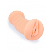 Телесный двусторонний мастурбатор с вибропулей и эрекционными кольцами в комплекте - Sexy Girl - в Комсомольске-на-Амуре купить с доставкой