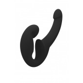 Черный безремневой страпон Share Lite - Fun Factory - купить с доставкой в Комсомольске-на-Амуре