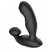 Черный вибромассажер простаты с вращающимся шариком - Secwell - в Комсомольске-на-Амуре купить с доставкой