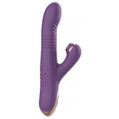 Фиолетовый вибратор-кролик с возвратно-поступательной стимуляцией - Secwell
