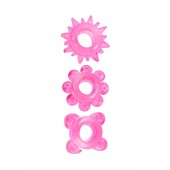 Комплект из 3 розовых эрекционных колец - Erowoman-Eroman - в Комсомольске-на-Амуре купить с доставкой