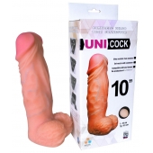 Фаллическая насадка Харнесс UNICOCK 10  - 25 см. - LOVETOY (А-Полимер) - купить с доставкой в Комсомольске-на-Амуре