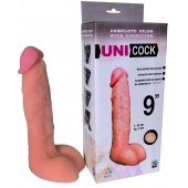 Фаллическая насадка Харнесс UNICOCK 9  - 24 см. - LOVETOY (А-Полимер) - купить с доставкой в Комсомольске-на-Амуре