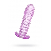 Гелевая фиолетовая насадка с шипами - 12 см. - Toyfa Basic - в Комсомольске-на-Амуре купить с доставкой Гелевая фиолетовая насадка с шипами - 12 см. - Toyfa Basic - в Комсомольске-на-Амуре купить с доставкой