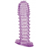 Гелевая фиолетовая насадка с шипами - 12 см. - Toyfa Basic - в Комсомольске-на-Амуре купить с доставкой Гелевая фиолетовая насадка с шипами - 12 см. - Toyfa Basic - в Комсомольске-на-Амуре купить с доставкой