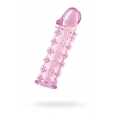 Гелевая розовая насадка на фаллос с шипами - 12 см. - Toyfa Basic - в Комсомольске-на-Амуре купить с доставкой Гелевая розовая насадка на фаллос с шипами - 12 см. - Toyfa Basic - в Комсомольске-на-Амуре купить с доставкой