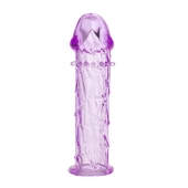 Гладкая фиолетовая насадка с усиками под головкой - 12,5 см. - Toyfa Basic - в Комсомольске-на-Амуре купить с доставкой Гладкая фиолетовая насадка с усиками под головкой - 12,5 см. - Toyfa Basic - в Комсомольске-на-Амуре купить с доставкой