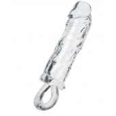 Прозрачная насадка с петлёй для фиксации - 14 см. - ToyFa - в Комсомольске-на-Амуре купить с доставкой