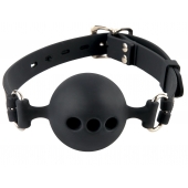 Силиконовый кляп-шар с отверстиями для дыхания Silicone Breathable Ball Gag Small - Pipedream - купить с доставкой в Комсомольске-на-Амуре