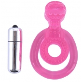 Розовая вибронасадка со стимулятор клитора   Язычок - Toyfa Basic - в Комсомольске-на-Амуре купить с доставкой Розовая вибронасадка со стимулятор клитора   Язычок - Toyfa Basic - в Комсомольске-на-Амуре купить с доставкой