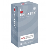 Презервативы с рёбрами Unilatex Ribbed - 12 шт. + 3 шт. в подарок - Unilatex - купить с доставкой в Комсомольске-на-Амуре