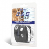 Утяжка для мошонки и пениса Cock Ring With 1  Ball Stretcher And Optional Weight Ring - BlueLine - купить с доставкой в Комсомольске-на-Амуре