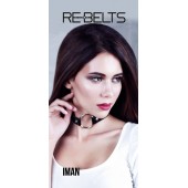 Чёрный чокер-кляп Iman Black - Rebelts - купить с доставкой в Комсомольске-на-Амуре