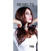 Чёрный кожаный чокер-кляп Tyra Black - Rebelts - купить с доставкой в Комсомольске-на-Амуре