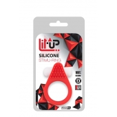 Красное эрекционное кольцо LIT-UP SILICONE STIMU RING 1 RED - Dream Toys - в Комсомольске-на-Амуре купить с доставкой