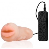 Мастурбатор-ротик с вибрацией REALSTUFF VIBRATING MASTURBATOR MOUTH - Dream Toys - в Комсомольске-на-Амуре купить с доставкой