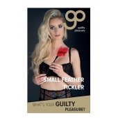 Пластиковая метелочка с красными пёрышками Small Feather Tickler - 32 см. - Blush Novelties - купить с доставкой в Комсомольске-на-Амуре