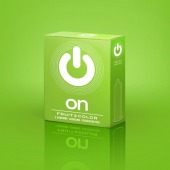 Цветные ароматизированные презервативы ON) Fruit   Color - 3 шт. - ON) - купить с доставкой в Комсомольске-на-Амуре