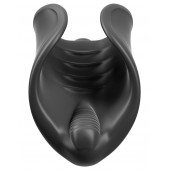 Чёрный мастурбатор Vibrating Silicone Stimulator с вибрацией - Pipedream - в Комсомольске-на-Амуре купить с доставкой
