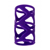 Фиолетовая насадка-сетка на пенис - 7,5 см. - A-toys - в Комсомольске-на-Амуре купить с доставкой