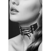 Оригинальный ошейник-чокер со шнуровкой - Bijoux Pour Toi - купить с доставкой в Комсомольске-на-Амуре