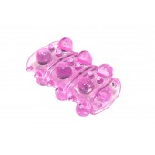 Розовая насадка на пенис Rings Armour - Lola Games - в Комсомольске-на-Амуре купить с доставкой