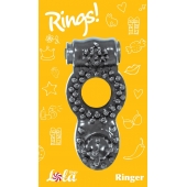 Чёрное эрекционное кольцо Rings Ringer - Lola Games - в Комсомольске-на-Амуре купить с доставкой