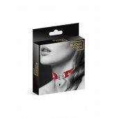 Красный чокер с замком в форме сердца - Bijoux Pour Toi - купить с доставкой в Комсомольске-на-Амуре